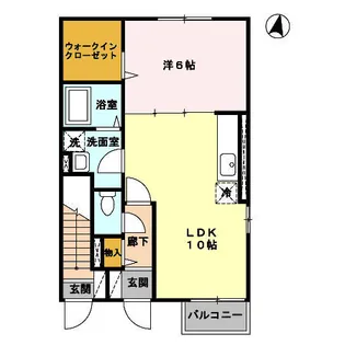 ロイヤルスクエア A【1階】の間取り