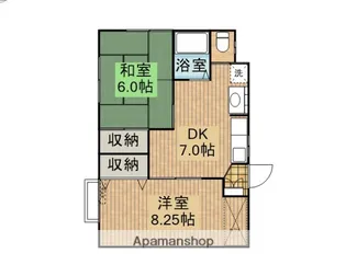 メゾンロイヤルⅠ【203号室】の間取り