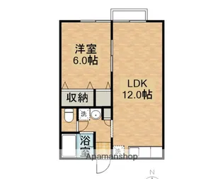 WE,川崎【102号室】の間取り