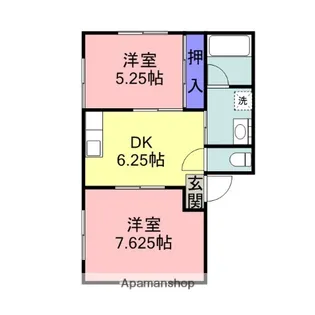 シャディー【2-5号室】の間取り
