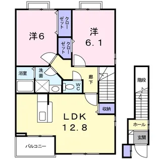 エスポワールⅡ【2階】の間取り