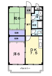 プラテアM【2階】の間取り