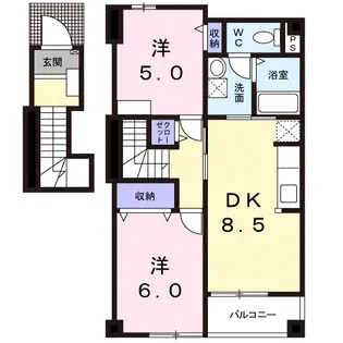 ウラノス【2階】の間取り