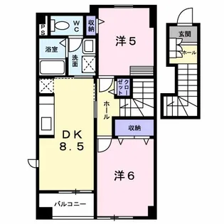 ウラノス【2階】の間取り