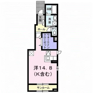 ノイカルムD【1階】の間取り