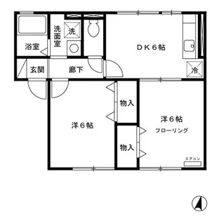 セジュール将軍野東 B【1階】の間取り