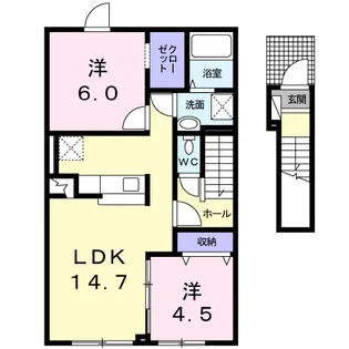 セレッソ Ⅱ【2階】の間取り