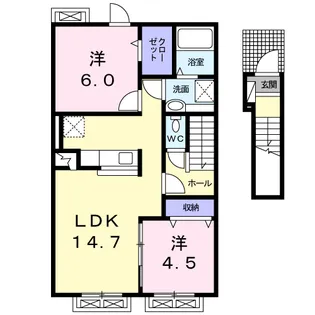セレッソ Ⅰ【2階】の間取り