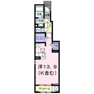 パラッツォ旭川【1階】の間取り