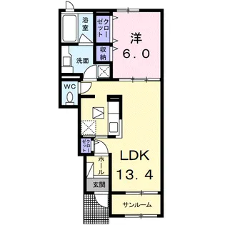 ミルト ブリーゼ【1階】の間取り