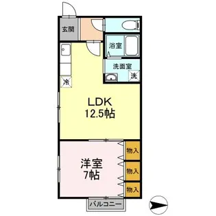 メゾンしみず【2階】の間取り