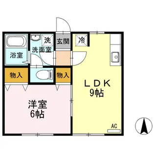 ポートサイドセジュール【1階】の間取り