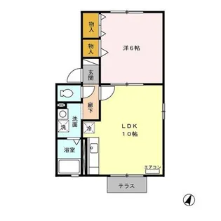 セジュール ノア【1階】の間取り