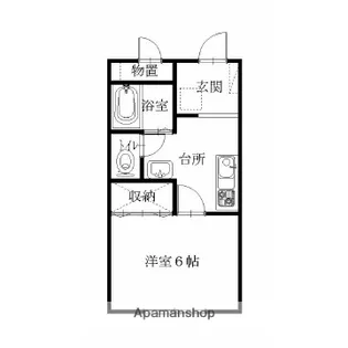 ヴィラージュU【201号室】の間取り