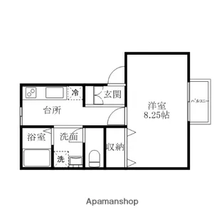 ヒルトップパルⅢ【207号室】の間取り