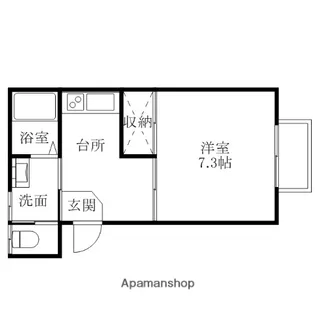 コーポふくりょう【201号室】の間取り