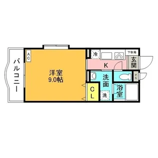 ラクラス青田南【103号室】の間取り