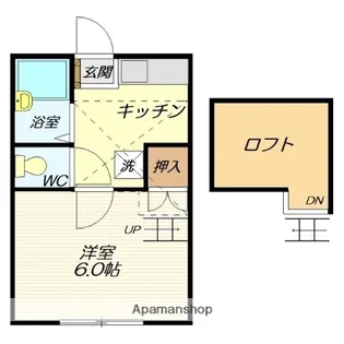 名画館【303号室】の間取り