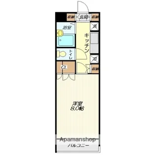 1Kの間取り画像