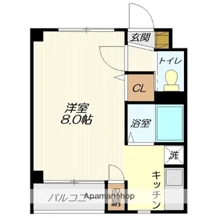 ロッジング桜田【307号室】の間取り