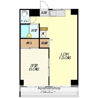 宮ハウスⅠ【103号室】の間取り