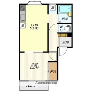 コーポさくら39【103号室】の間取り