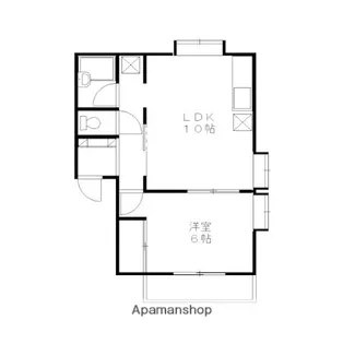 山形県山形市大字中桜田【アパート】の間取り