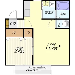 コーポ高橋(桜田西)【205号室】の間取り
