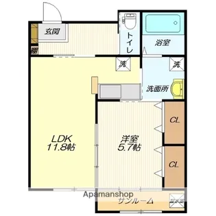 GRADO.A【302号室】の間取り