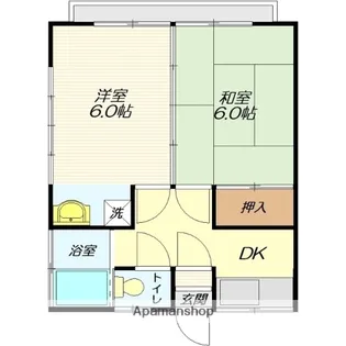 桜荘(桜田西)【201号室】の間取り