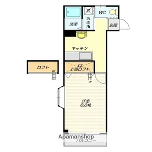 ライフステージ林泉寺【111号室】の間取り