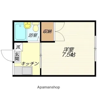 ドミトリープリンス【202号室】の間取り