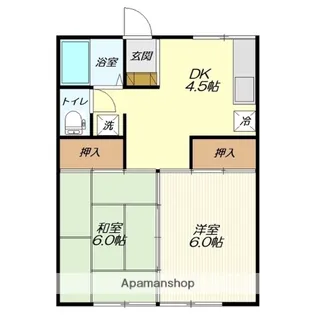 山形県山形市中桜田1丁目【アパート】の間取り