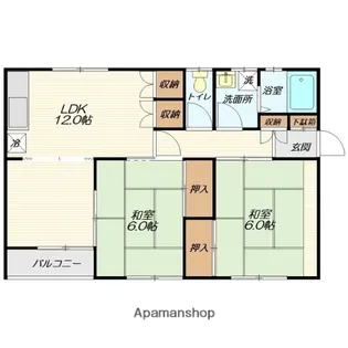 旭ヶ丘アネックス【102号室】の間取り