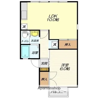 セジュール12オークス【205号室】の間取り