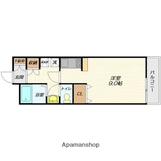 グリーンベルト吉原【205号室】の間取り