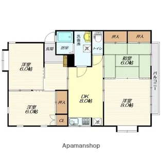 MUSEE (北棟)【102号室】の間取り