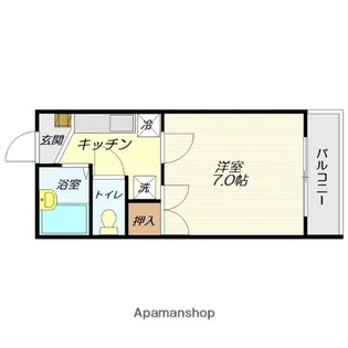 ラポール前田C【101号室】の間取り