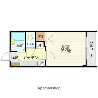 ラポール前田C【305号室】の間取り