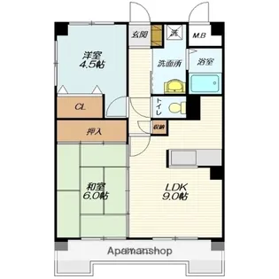 ロイヤルコート東青田【403号室】の間取り