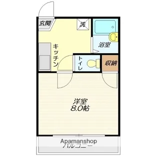 サカノビル(南側)【3階】の間取り