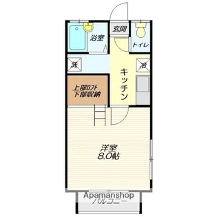 99アネックス【206号室】の間取り