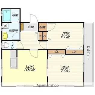 シャンティーユ【2階】の間取り