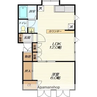 石山産業ハウス(桜田西)【201号室】の間取り