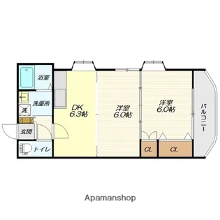 アークシティ花楯 C棟【202号室】の間取り