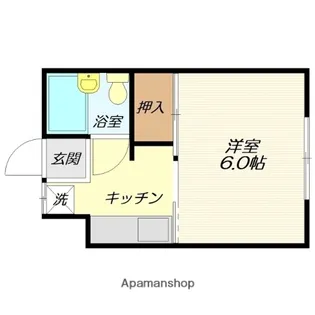 セントラルハイツ城南【10号室】の間取り