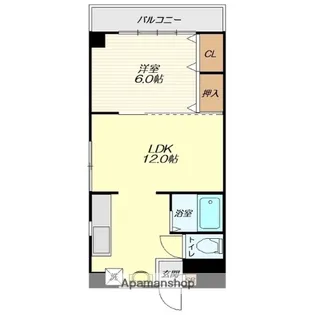 コーポラスカルチュア【102号室】の間取り