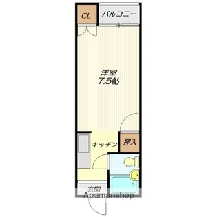 森谷ドリームハイツⅠ【D号室】の間取り
