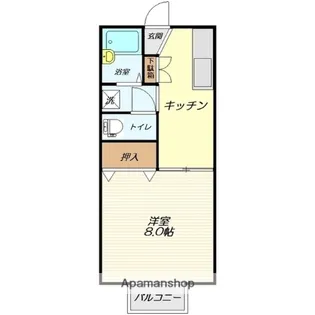 プラティーニューセジュール【103号室】の間取り