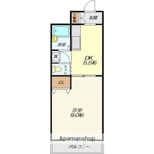 ハイデンスニーズ【702号室】の間取り